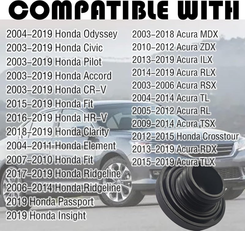 GolTHd Engine Oil Filler Cap, Compatible With 2003-2018 Acur MDX, 2002-2011 Honda CRV, 2003-2019 Civic Pilot Accord CR-V, 2015-2019 Fit, 2004-2014 Acur TL, 2004-2019 Odyssey, 15610-P5G-000 - Image 3